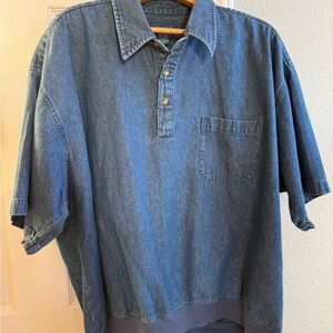 Towncraft Casual Blue Button Down Shirt